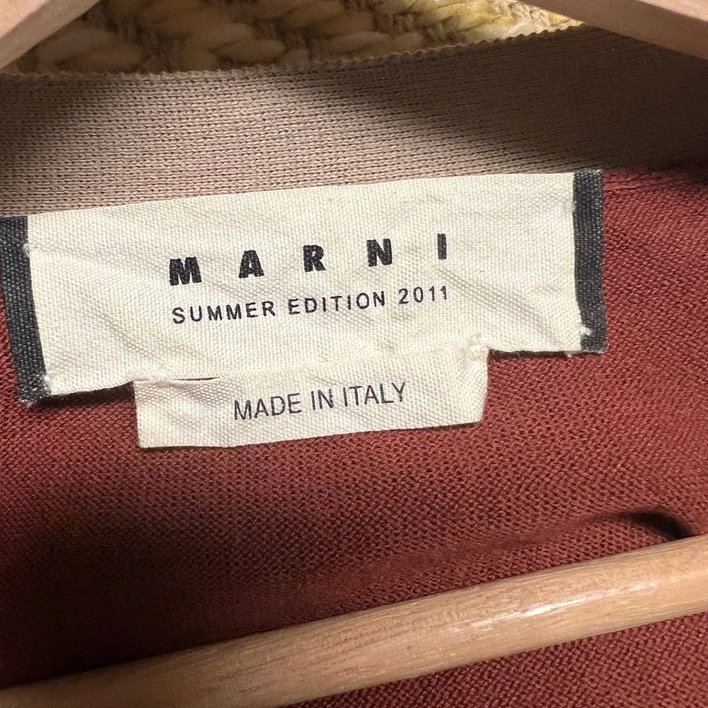 Marni Rust and Beige Cardigan - Picture 3 of 4